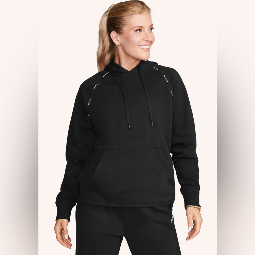 Peloton NEW TWGF Peloton Tape Pullover Hoodie Black Athletic in XS Unisex